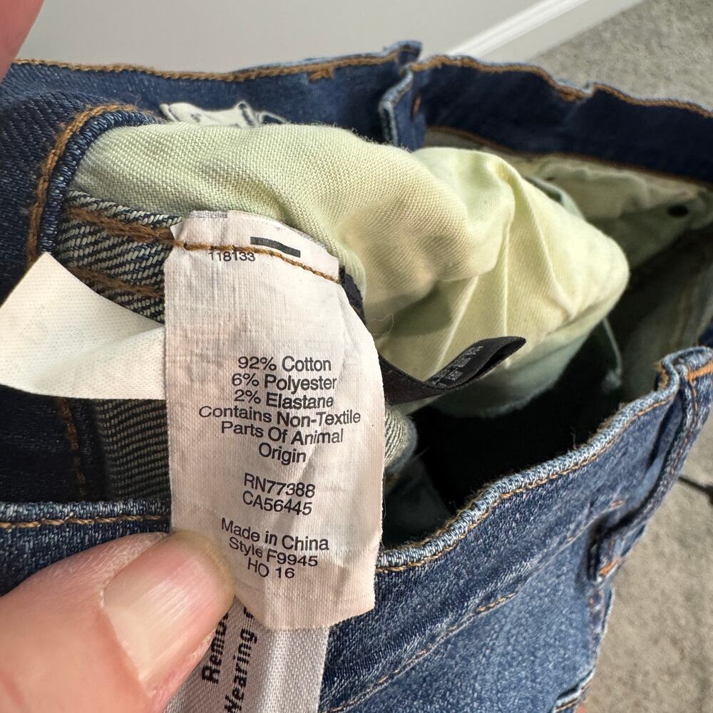 Madewell Distressed 9" High Riser Skinny Skinny Jeans Size 28 - Picture 7 of 8